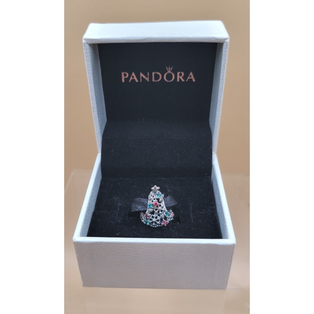 Pandora Sparkling Christmas Tree Charm Sterling Silver 791765CZ Boxed Holiday